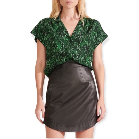 Veronica Beard Tops - Veronica Beard Merci‎ Python Printed Silk Top